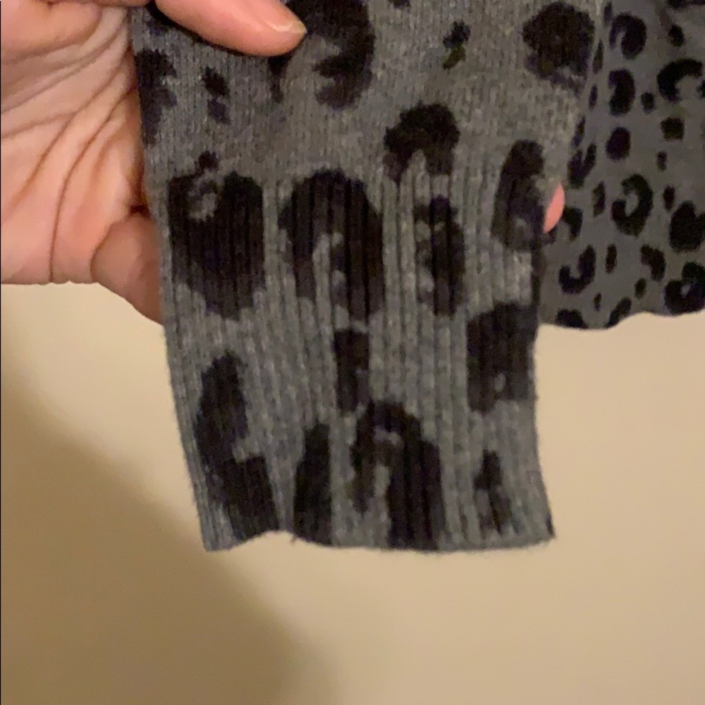 Leopard Print Cardigan - image 2